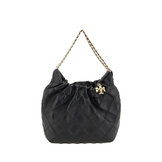 Tory Burch Black Calf Leather Bos Taurus Handbag