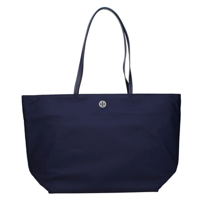 Tory Burch Blue Fabric Shoulder Bag