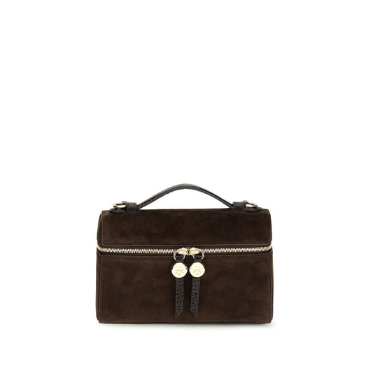 Tory Burch Brown Suede Leather Shoulder Bag