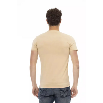 Trussardi Action Beige Cotton Men's T-Shirt