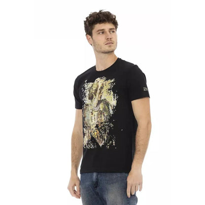 Trussardi Action Black Cotton Men T-Shirt
