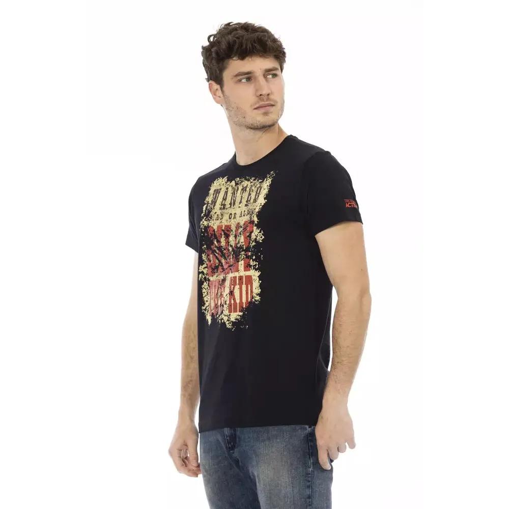 Trussardi Action Black Cotton Men T-Shirt
