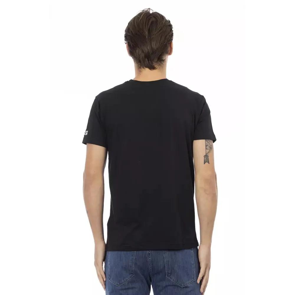 Trussardi Action Black Cotton Men T-Shirt