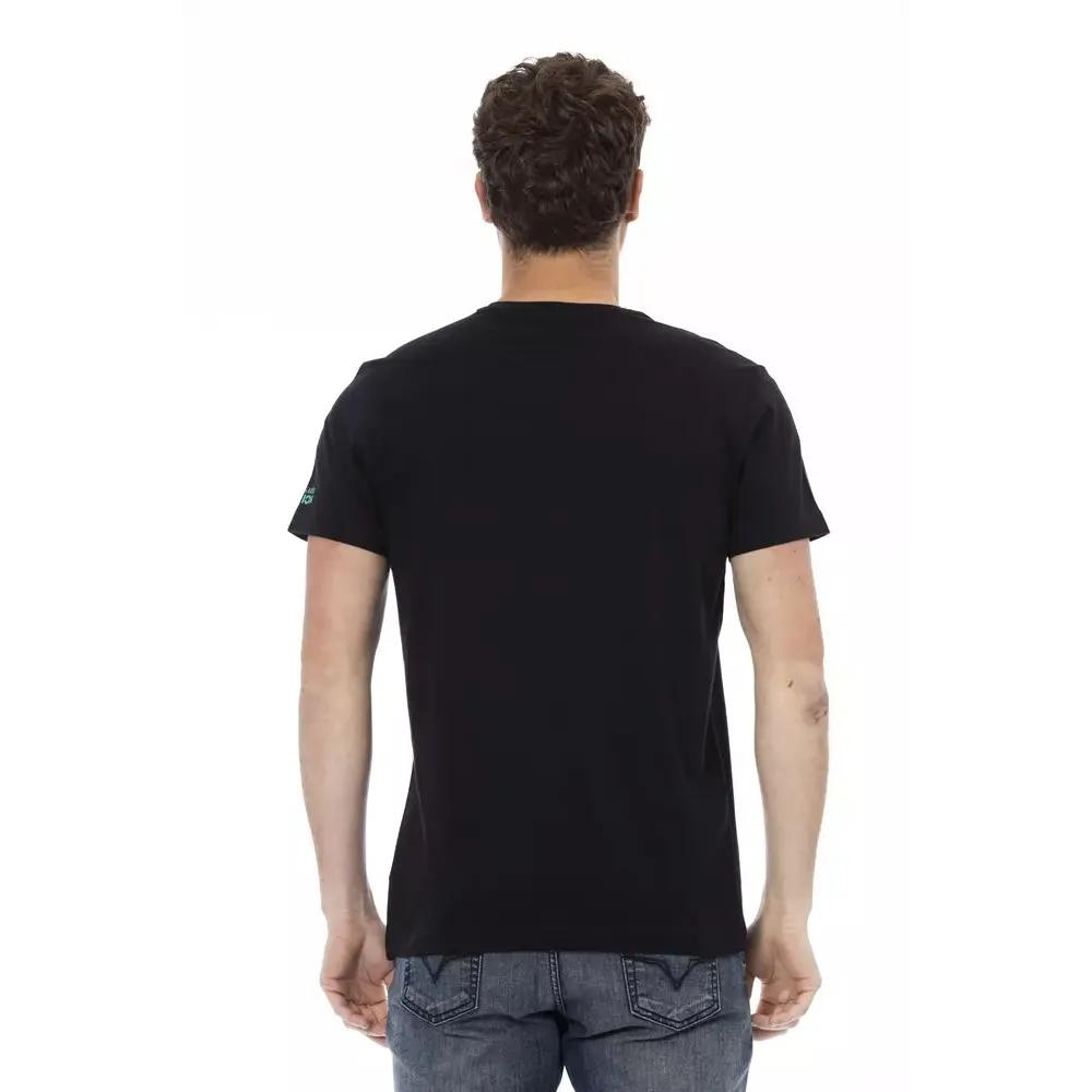 Trussardi Action Black Cotton Men T-Shirt