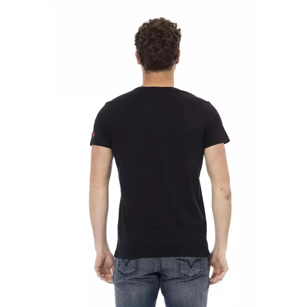Trussardi Action Black Cotton Men T-Shirt