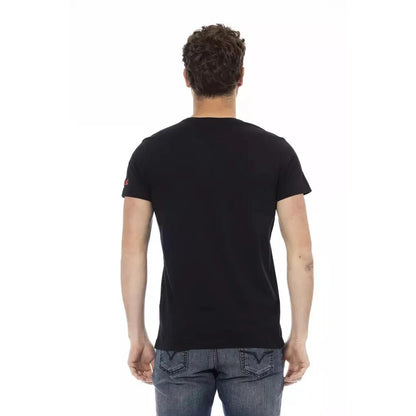 Trussardi Action Black Cotton Men T-Shirt