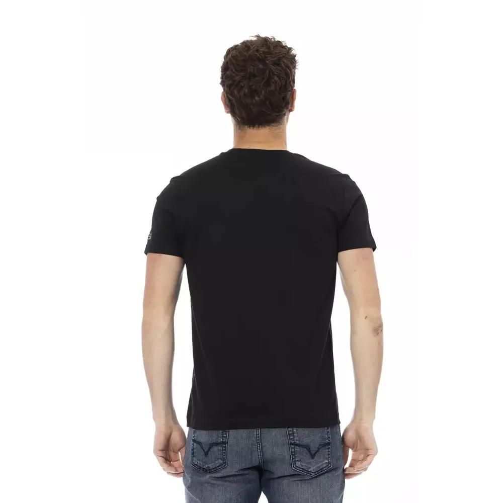 Trussardi Action Black Cotton Men T-Shirt