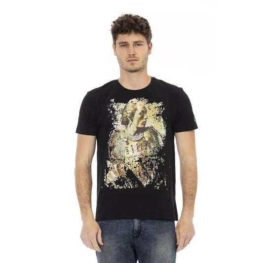 Trussardi Action Black Cotton Men T-Shirt