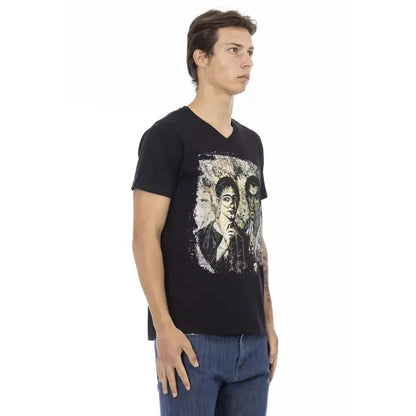Trussardi Action Black Cotton Men's T-Shirt