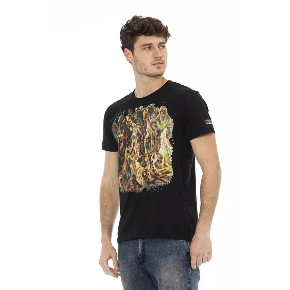 Trussardi Action Black Cotton Men's T-Shirt