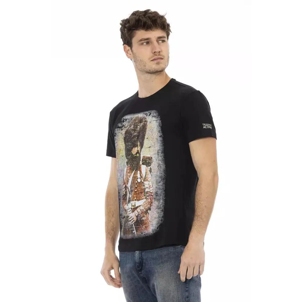 Trussardi Action Black Cotton Men's T-Shirt