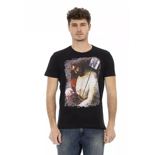 Trussardi Action Black Cotton Men's T-Shirt