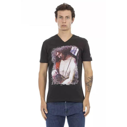 Trussardi Action Black Cotton Men's T-Shirt