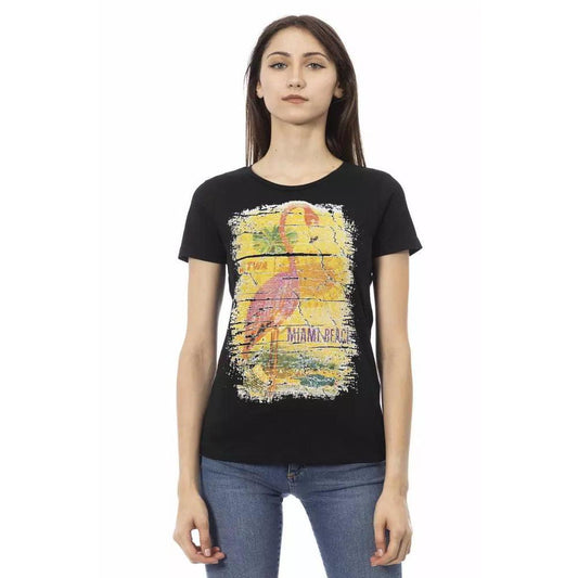 Trussardi Action Black Cotton Women T-Shirt