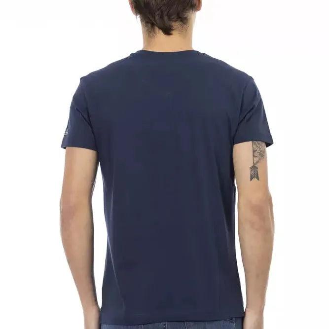 Trussardi Action Blue Cotton Men T-Shirt