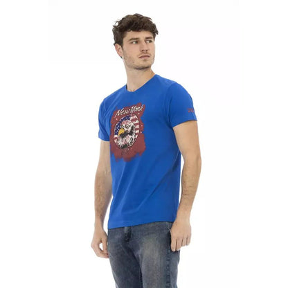Trussardi Action Blue Cotton Men's T-Shirt