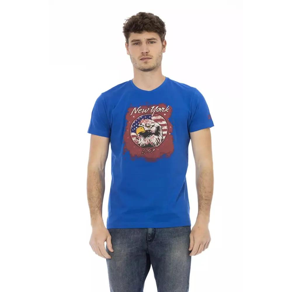 Trussardi Action Blue Cotton Men's T-Shirt