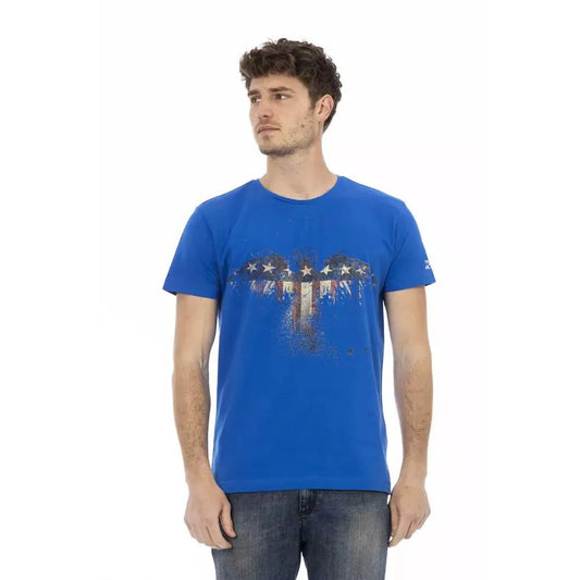 Trussardi Action Blue Cotton Men's T-Shirt