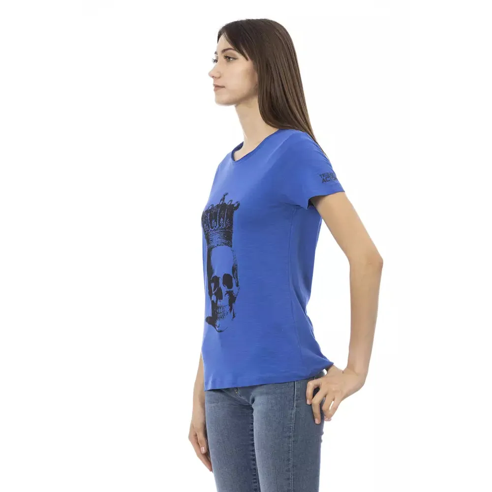 Trussardi Action Blue Cotton Women T-Shirt