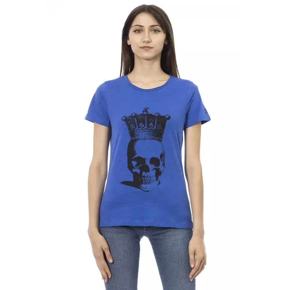 Trussardi Action Blue Cotton Women T-Shirt