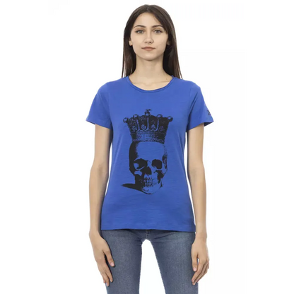 Trussardi Action Blue Cotton Women T-Shirt