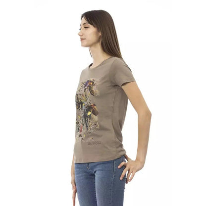 Trussardi Action Brown Cotton Women T-Shirt