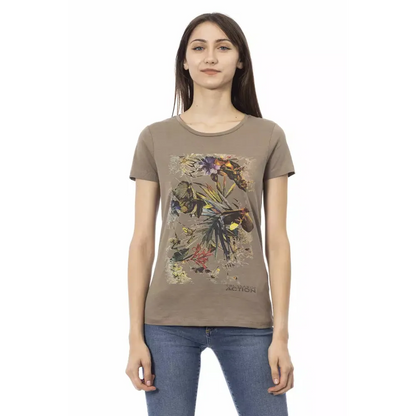 Trussardi Action Brown Cotton Women T-Shirt