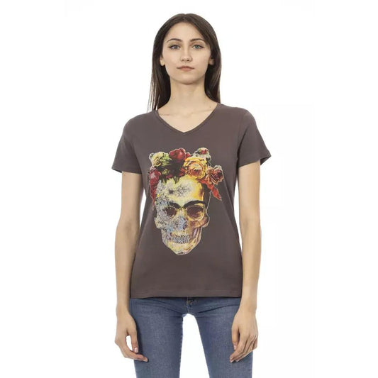 Trussardi Action Brown Cotton Women T-Shirt