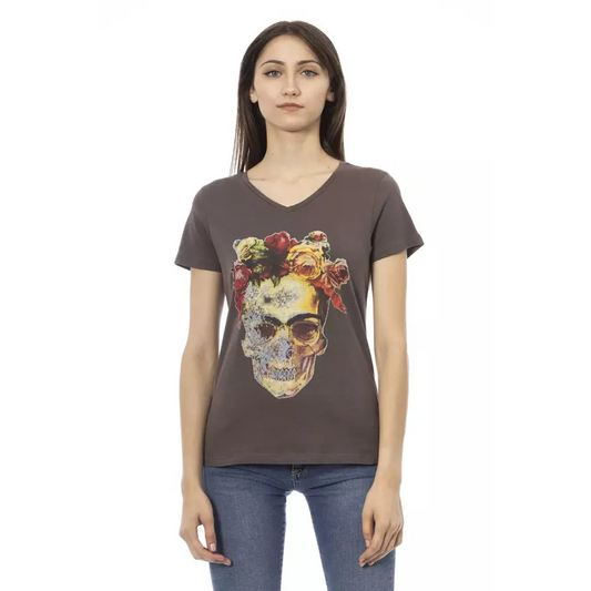 Trussardi Action Brown Cotton Women T-Shirt