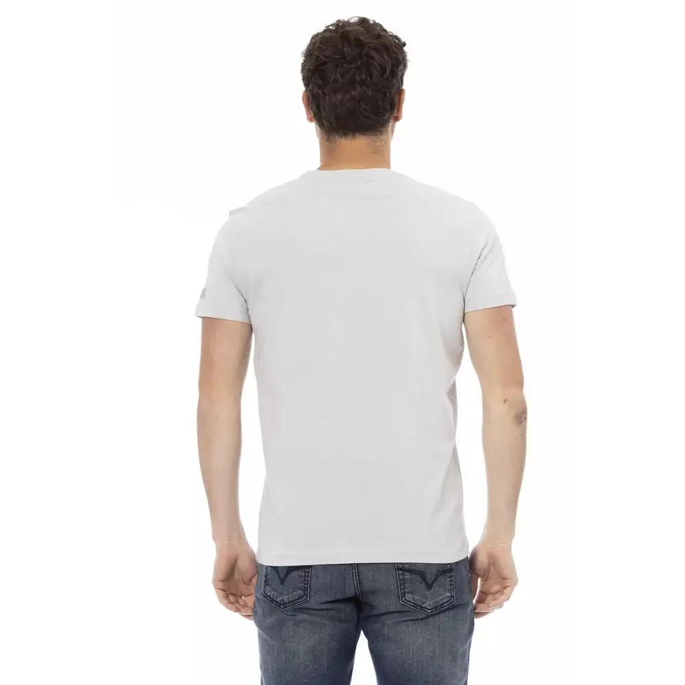 Trussardi Action Gray Cotton Men T-Shirt