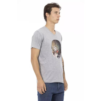 Trussardi Action Gray Cotton Men's T-Shirt
