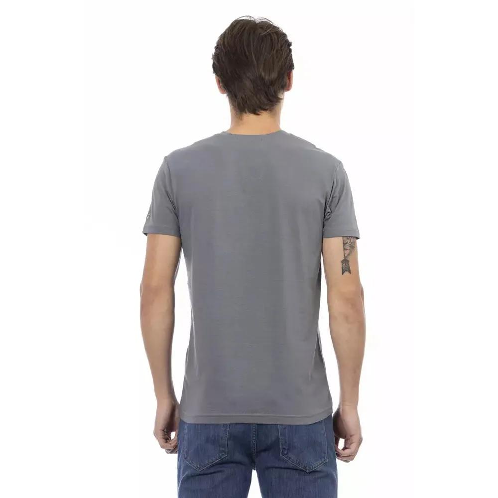 Trussardi Action Gray Cotton Men's T-Shirt