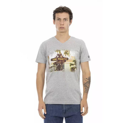 Trussardi Action Gray Cotton Men's T-Shirt