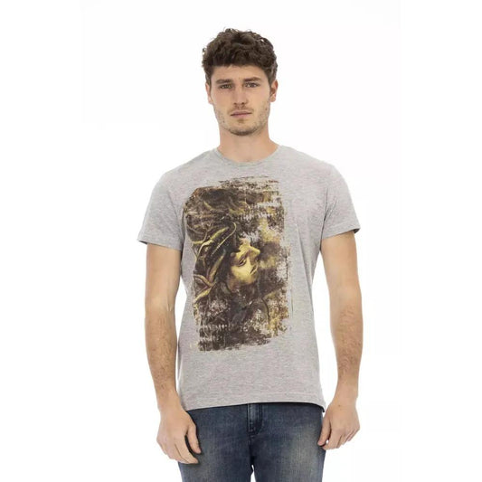 Trussardi Action Gray Cotton Men's T-Shirt