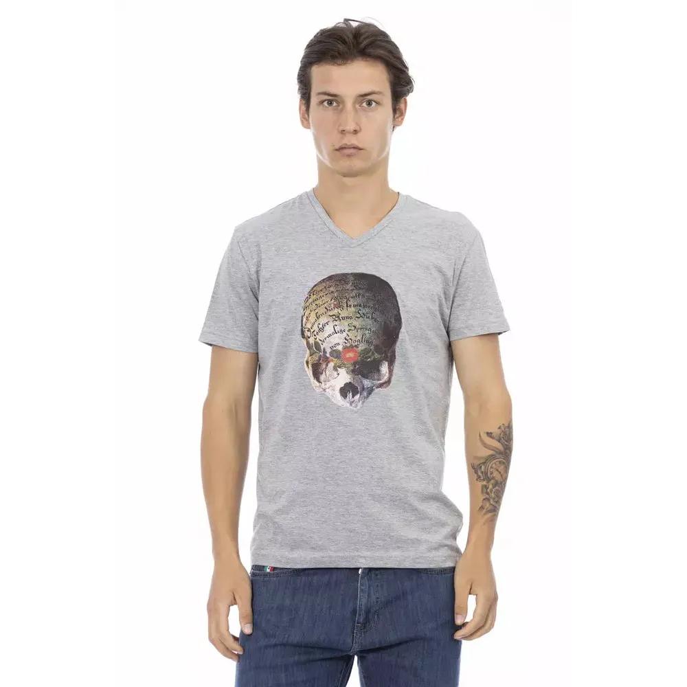 Trussardi Action Gray Cotton Men's T-Shirt