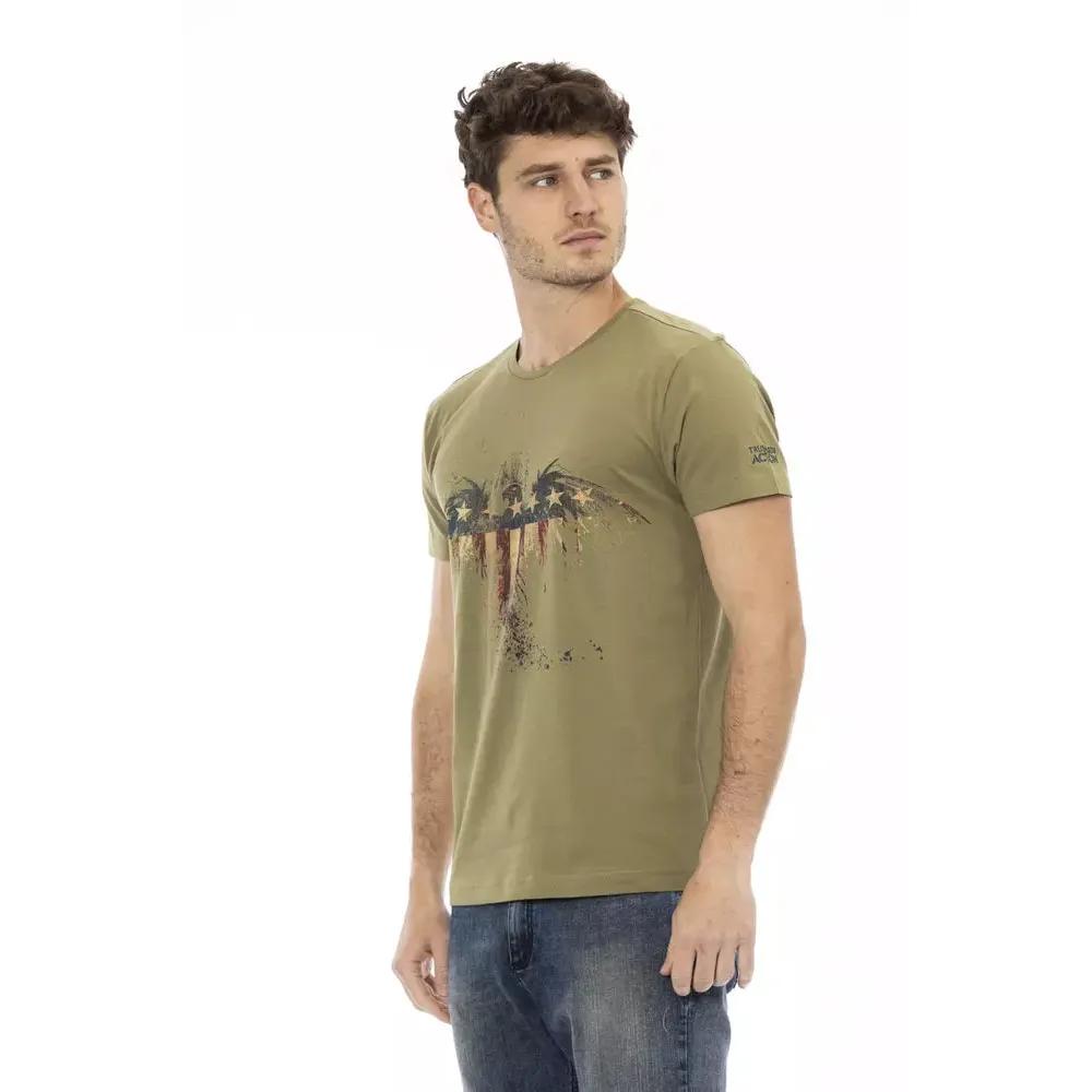 Trussardi Action Green Cotton Men's T-Shirt