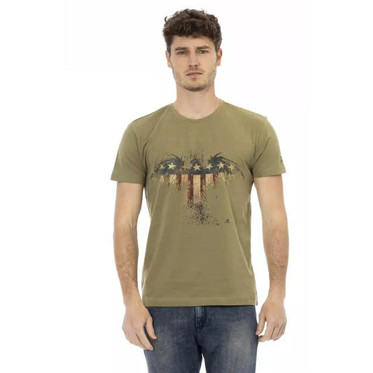 Trussardi Action Green Cotton Men's T-Shirt