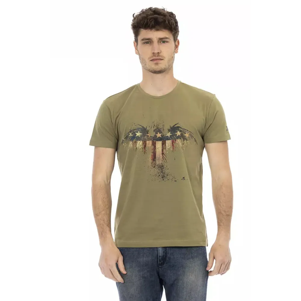 Trussardi Action Green Cotton Men's T-Shirt