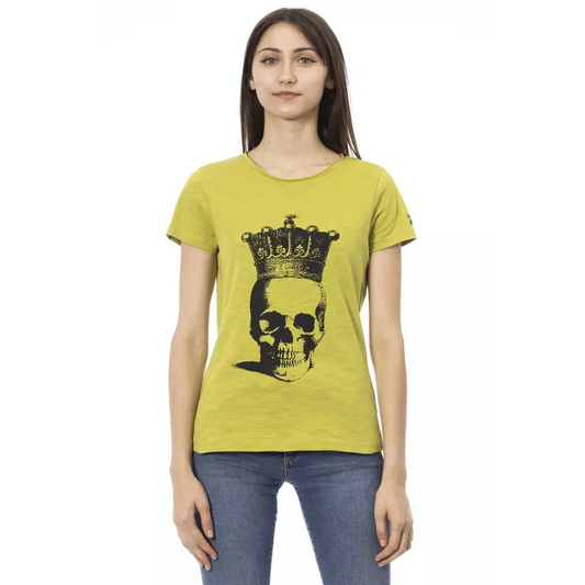 Trussardi Action Green Cotton Women T-Shirt