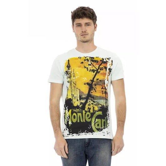 Trussardi Action "Light Blue Cotton Men's T-Shirt"