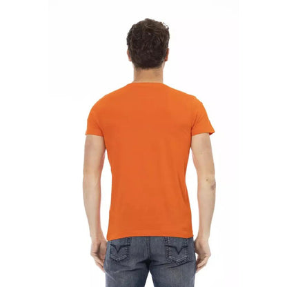 Trussardi Action Orange Cotton Men T-Shirt