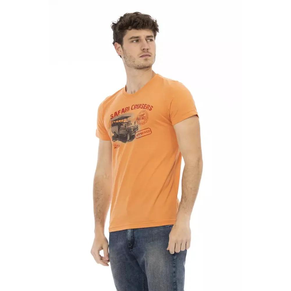 Trussardi Action Orange Cotton Men's T-Shirt