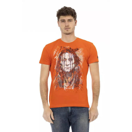 Trussardi Action Orange Cotton Men's T-Shirt