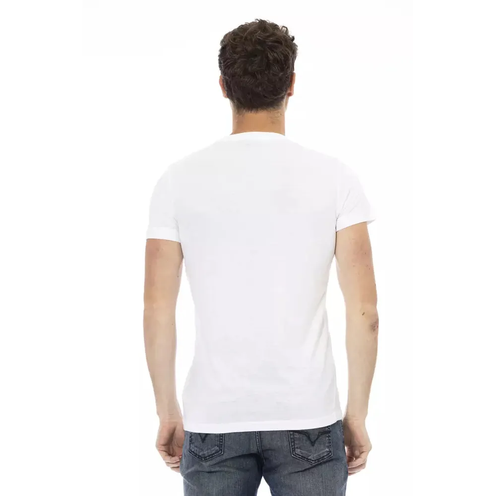 Trussardi Action White Cotton Men T-Shirt