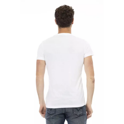 Trussardi Action White Cotton Men T-Shirt