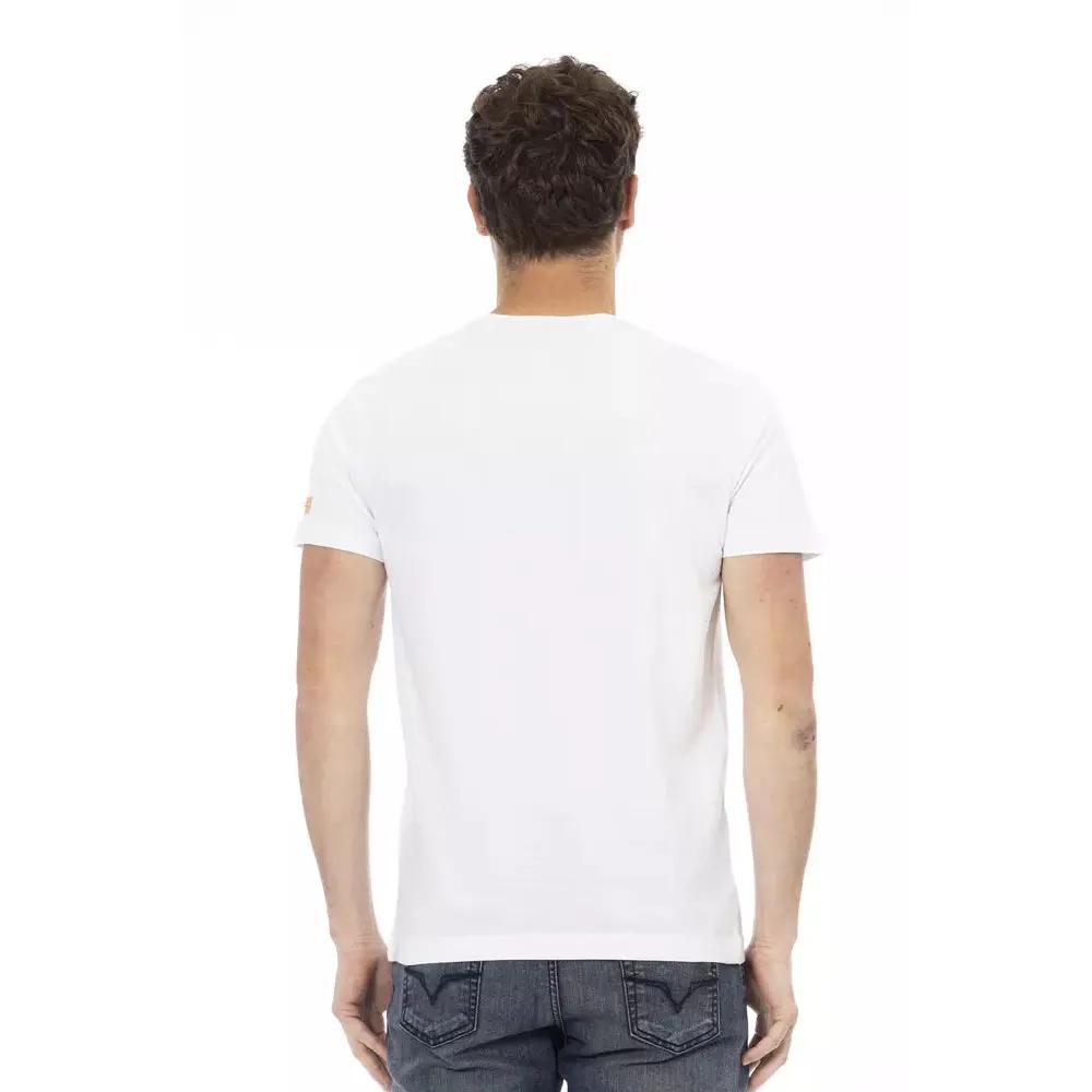 Trussardi Action White Cotton Men T-Shirt