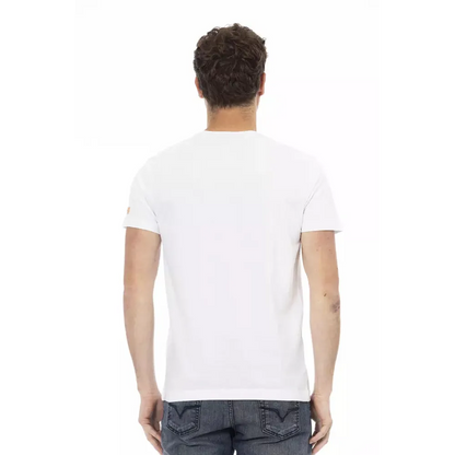 Trussardi Action White Cotton Men T-Shirt