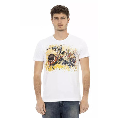 Trussardi Action White Cotton Men T-Shirt