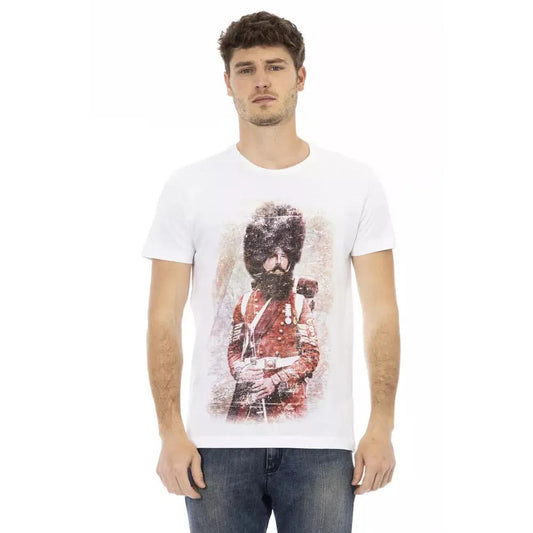 Trussardi Action White Cotton Men T-Shirt