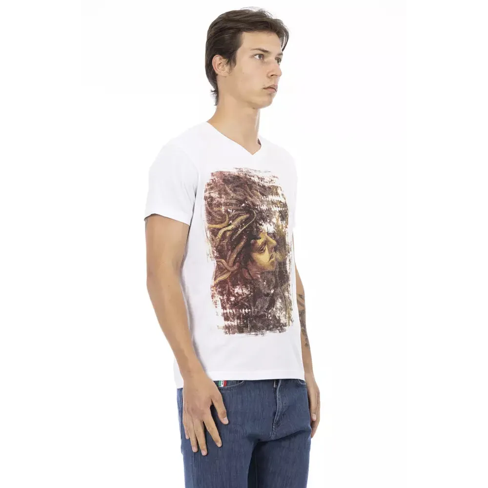 Trussardi Action White Cotton Men's T-Shirt